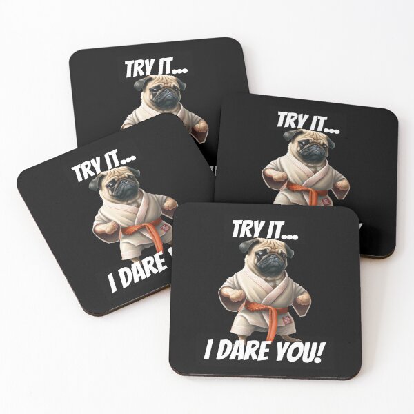 Item preview, Karate pug designed and sold by AnimalArtPhotos.