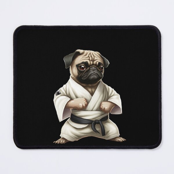 Item preview, Martial arts pug designed and sold by AnimalArtPhotos.