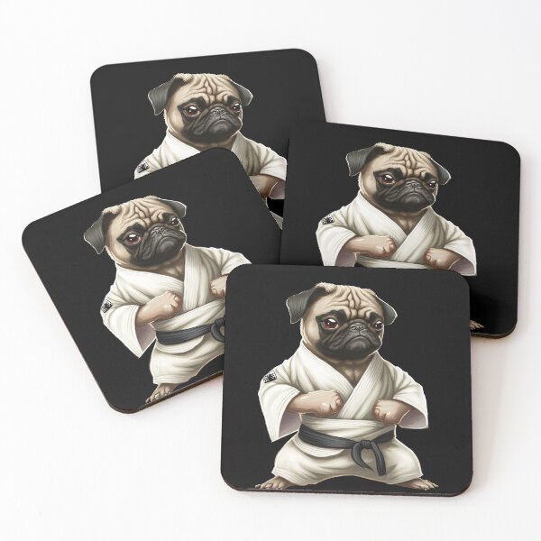 Item preview, Martial arts pug designed and sold by AnimalArtPhotos.