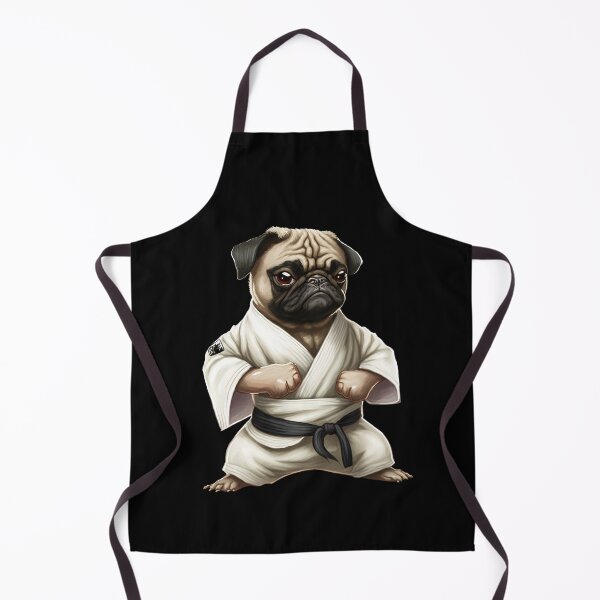 Item preview, Martial arts pug designed and sold by AnimalArtPhotos.