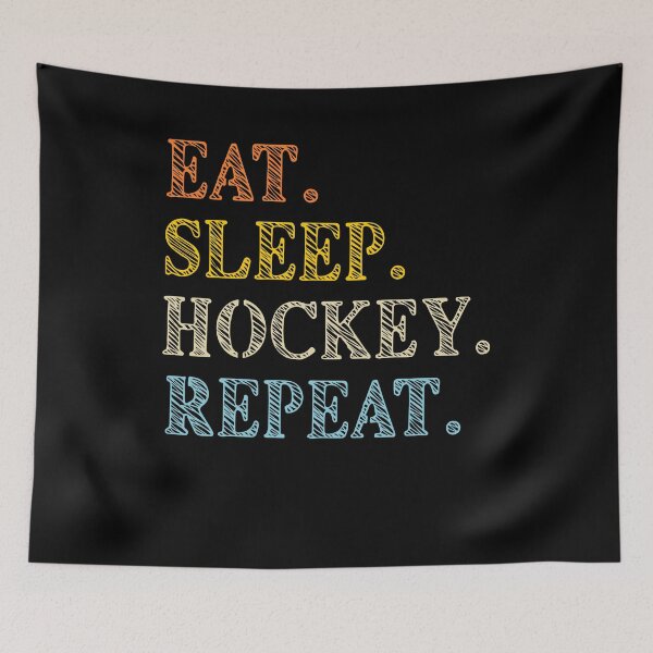 Item preview, Eat Sleep Hockey Repeat, Ice Hockey designed and sold by artfulnotebook.