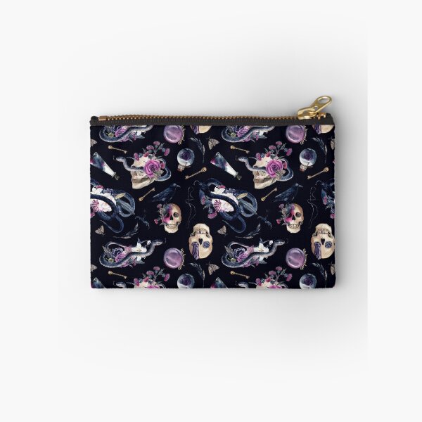 Item preview, Gothic Glamour skulls, snakes, and floral designed and sold by BlackCatArtBB.