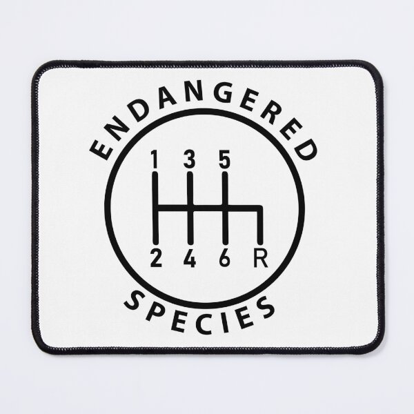 Item preview, Manual Transmission 6 Speed (Black, Endangered Species Logo 2) designed and sold by 718Raindeer.