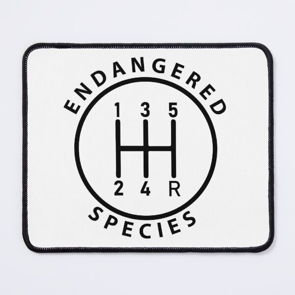 Item preview, Manual Transmission 5 Speed (Black, Endangered Species Logo 3) designed and sold by 718Raindeer.