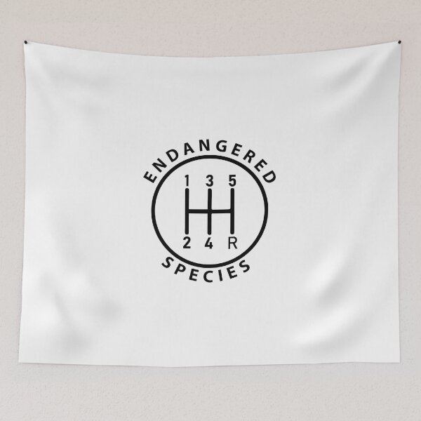 Item preview, Manual Transmission 5 Speed (Black, Endangered Species Logo 3) designed and sold by 718Raindeer.