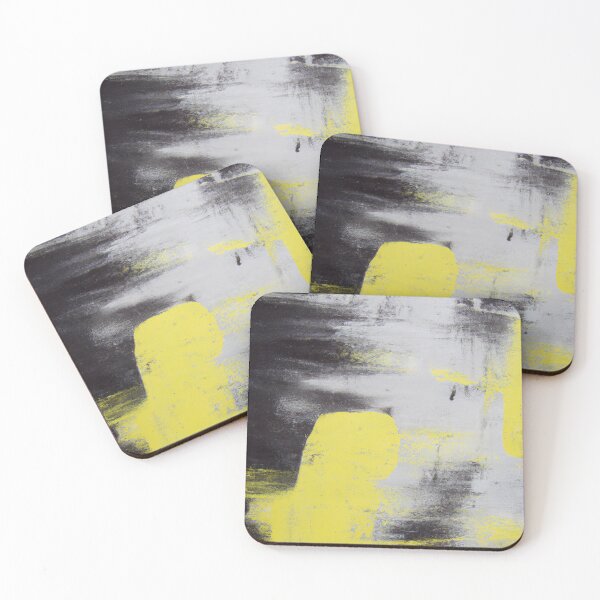 Item preview, Abstract Image Gray Yellow Black designed and sold by Globuwear.