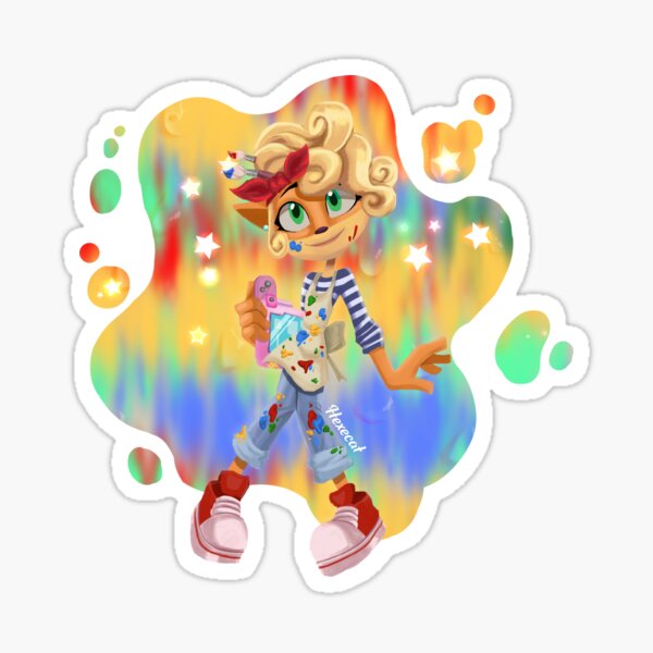 Vista previa del artículo con la obra «Coco Bandicoot», diseñado y vendido por Hexecat.