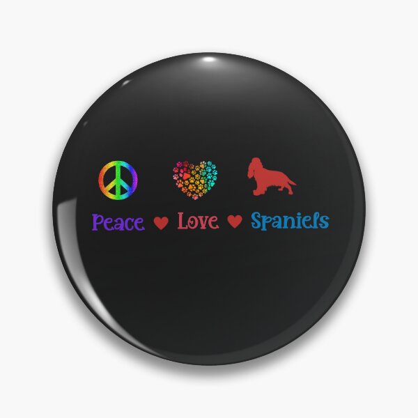 Item preview, Peace Love and Spaniels designed and sold by Doggymadness.