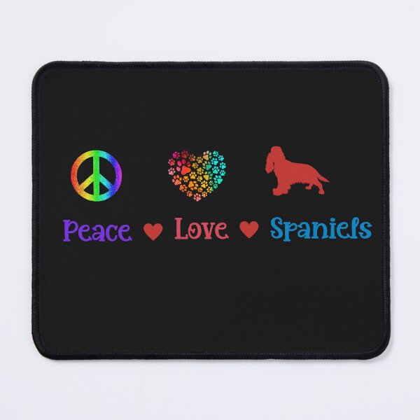 Item preview, Peace Love and Spaniels designed and sold by Doggymadness.