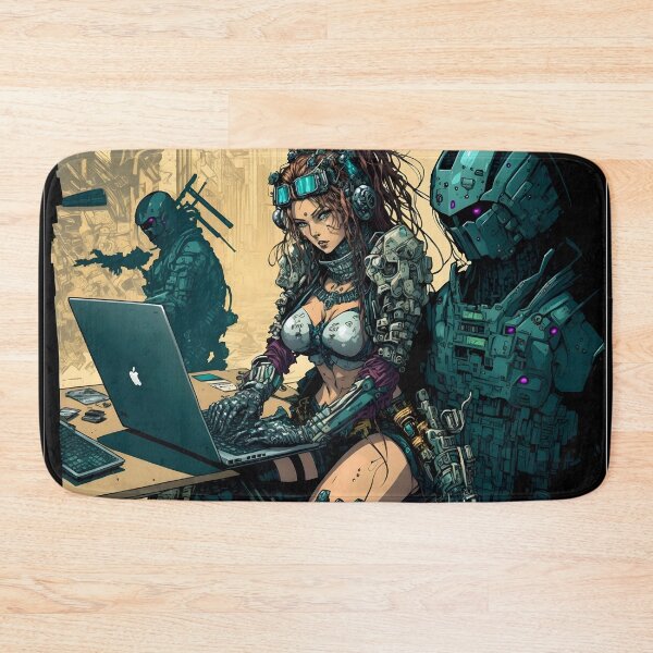 Item preview, Hacker girl anime style designed and sold by ManoloB.