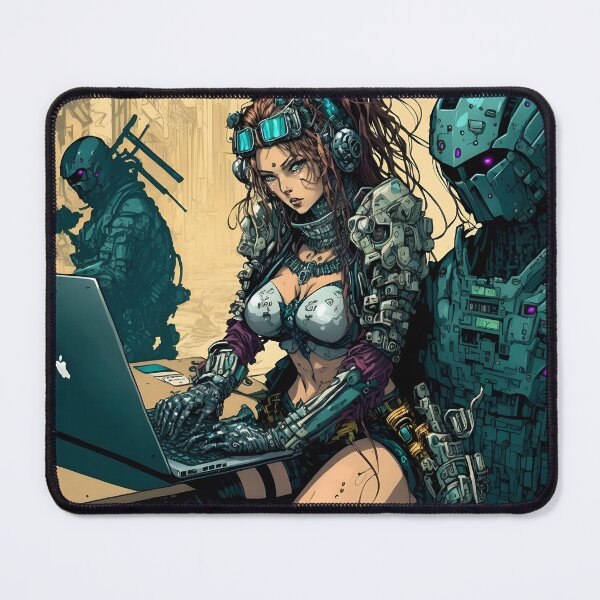 Item preview, Hacker girl anime style designed and sold by ManoloB.