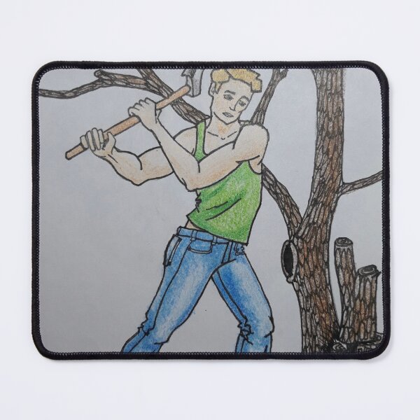 Item preview, Man Chopping Wood designed and sold by Mariah Sellers.