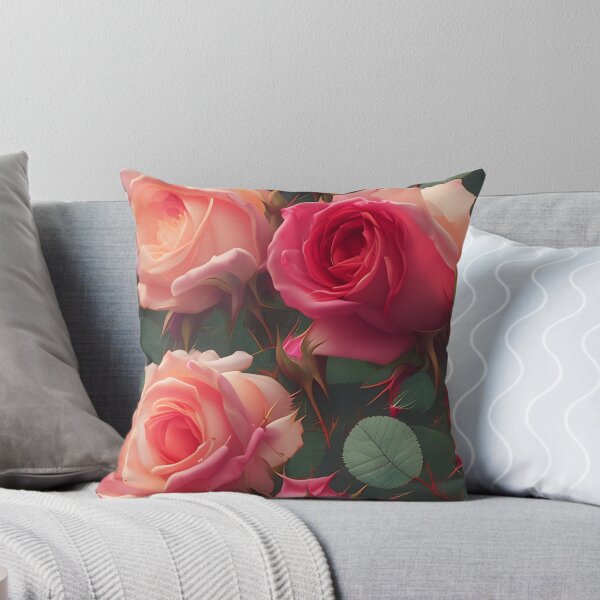 Item preview, Seamless Rose Bush Pattern designed and sold by Ellen Davis.