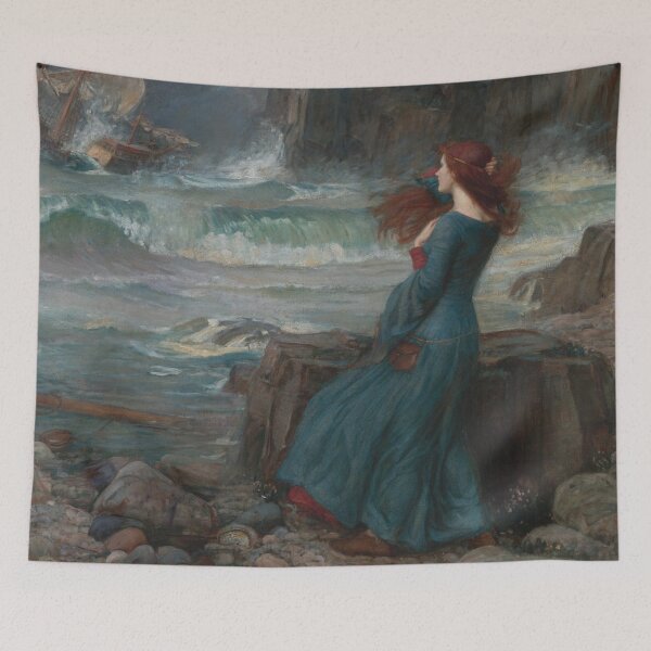 Item preview, John william waterhouse, miranda paintings designed and sold by Mirksaz-designs.