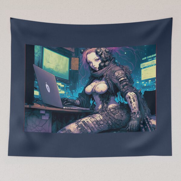 Item preview, anime hacker girl designed and sold by ManoloB.
