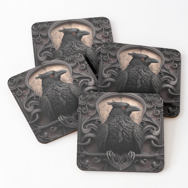Item preview, Gothic Raven Print, Gothic Crow, Gothic Raven designed and sold by Globuwear.