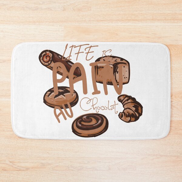 Item preview, Funny life is pain au chocolat designed and sold by SaafaShop.