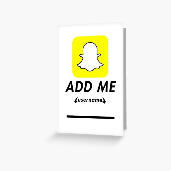 Add me on snapchat Funny christmas gift Greeting Card