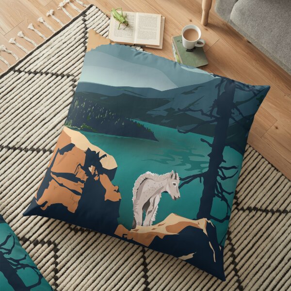 Glacier National Park - Scenic Overlook Floor Pillow