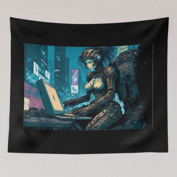 Item preview, hacker anime girl designed and sold by ManoloB.
