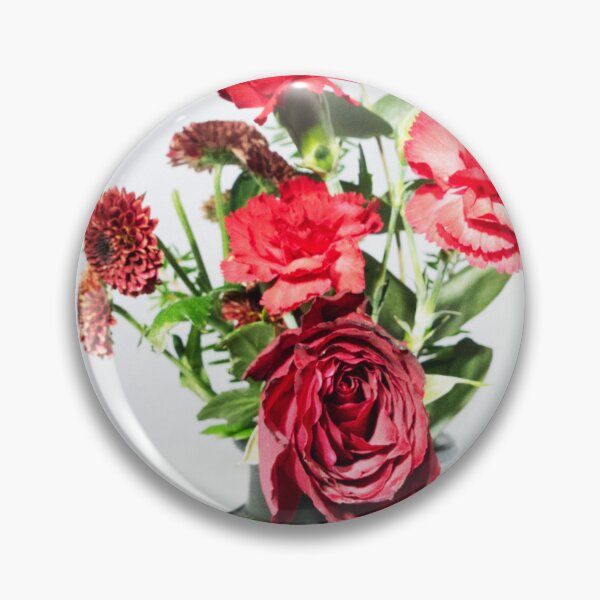 Item preview, 1410091 Red flowers in ribbed vase designed and sold by jalfc46.