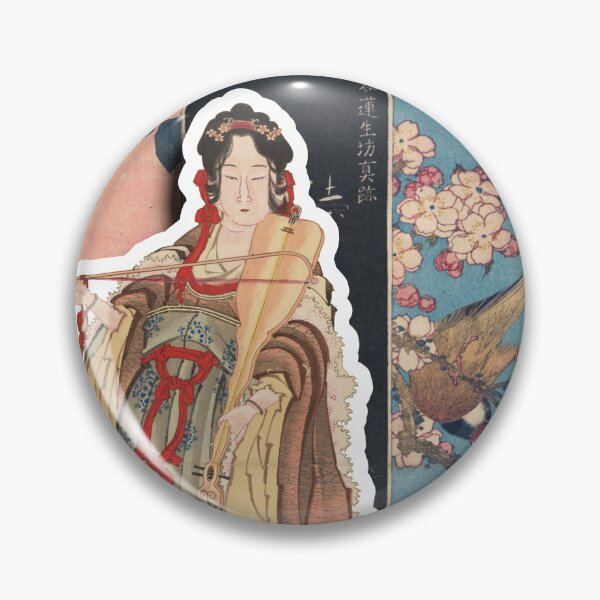 Artikelvorschau, Benten - Göttin der Liebe - mit Vögeln - Katsushika Hokusai entworfen und verkauft von jade-cooper-art.