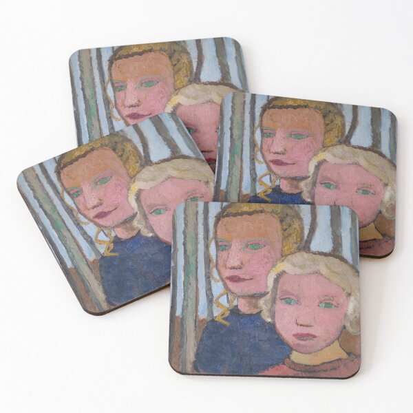 Item preview, Two Girls in Front of Birch Trees by Paula Modersohn-Becker, 1905 designed and sold by Vintage Wall Art.