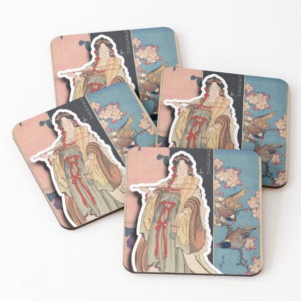 Item preview, Benten - Goddess of Love - with Birds - Katsushika Hokusai designed and sold by jade-cooper-art.