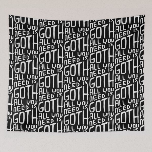 Item preview, All You Need is Goth, Goth Valentine, Funny Goth designed and sold by badlydrawnbabe.