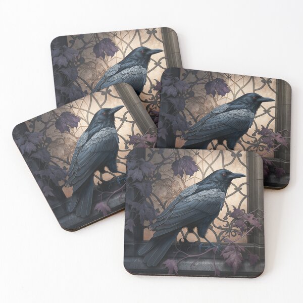Item preview, Gothic Raven Print, Gothic Crow, Gothic Raven designed and sold by Globuwear.