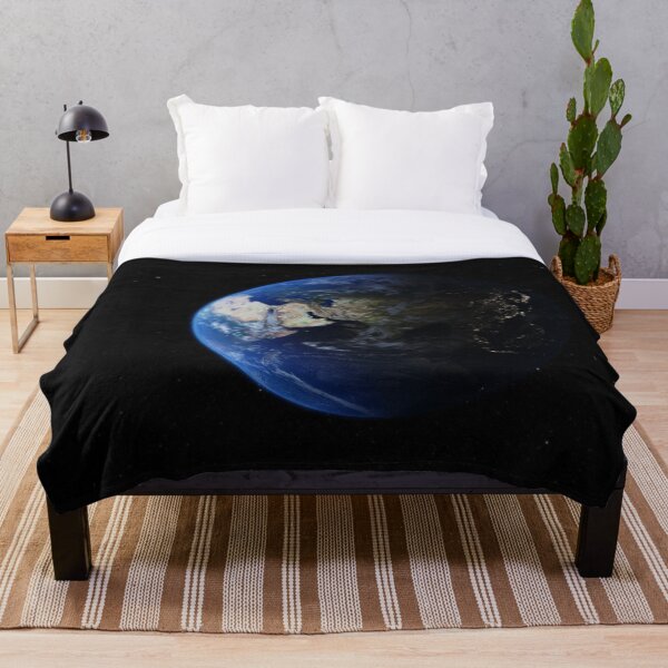 Item preview, Tierra en el espacio exterior con luces de la ciudad. designed and sold by professorguru.