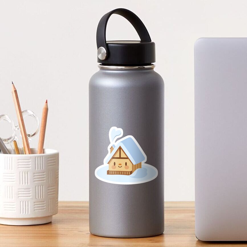 Cute alpine chalet Sticker