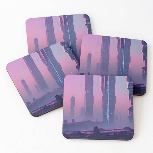 Item preview, dystopia sunset illustration retro designed and sold by AbundanceMind.