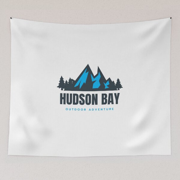 Item preview, Hudson Bay in Canada, British Columbia, North America - Mountain Outdoor Adventure Snowboard Ski Hiking Vintage Logo designed and sold by Vintage-TM.