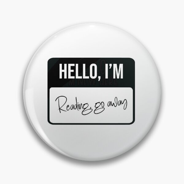 Item preview, Hello I’m Reading Go Away Name Tag designed and sold by KaitlinPeppers.