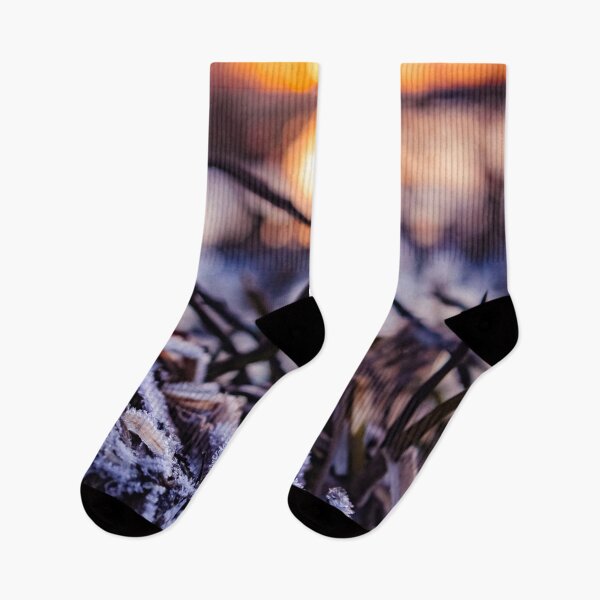 Item preview, Beautiful frozen leaves on the surface of an icy lake in Scotland designed and sold by chiaravisuals.