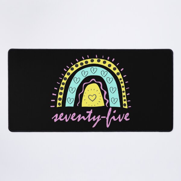 Item preview, Seventy Five Year Old Seventy Fifth Birthday Cute Fun Doodle Boho Rainbow designed and sold by LadySaltwater.