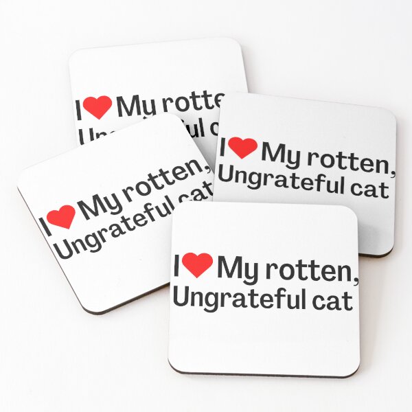 Item preview, I Love My Rotten, Ungrateful Cat! Cute Funny Meme Bumper Sticker Car Decal For Vehicle designed and sold by Ssimo30.