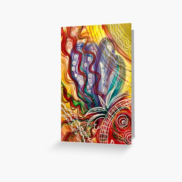 Soul Music Art Healing Greeting Card