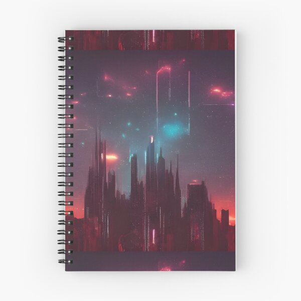 Item preview, dystopia city glitch art illustration designed and sold by AbundanceMind.