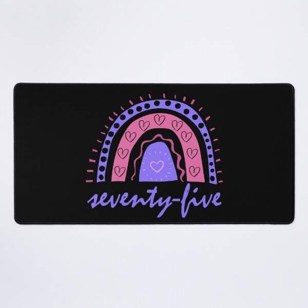 Item preview, Seventy Five Year Old Seventy Fifth Birthday Cute Fun Doodle Boho Rainbow designed and sold by LadySaltwater.