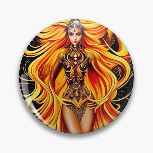 Item preview, fire goddess designed and sold by FineArtworld7.