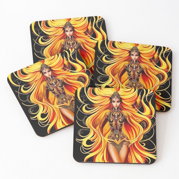 Item preview, fire goddess designed and sold by FineArtworld7.