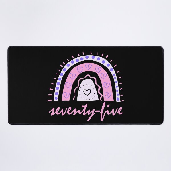 Item preview, Seventy Five Year Old Seventy Fifth Birthday Cute Fun Doodle Boho Rainbow designed and sold by LadySaltwater.