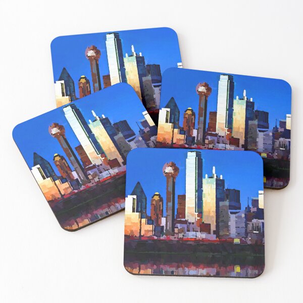 Item preview, Downtown Dallas Texas Rainbow City Skyline designed and sold by Jon-Baran.