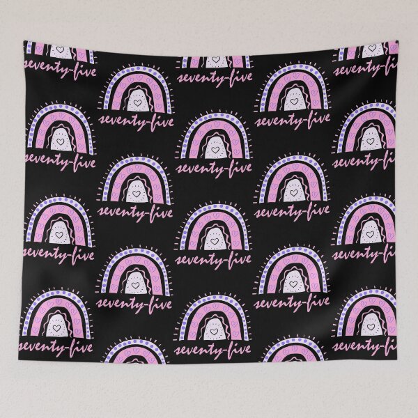 Item preview, Seventy Five Year Old Seventy Fifth Birthday Cute Fun Doodle Boho Rainbow designed and sold by LadySaltwater.