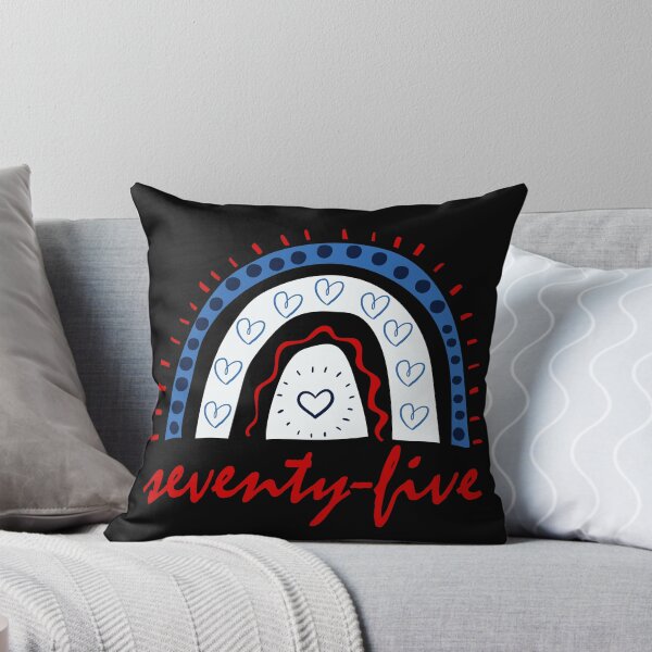 Item preview, Seventy Five Year Old Seventy Fifth Birthday Cute Fun Doodle Boho Rainbow designed and sold by LadySaltwater.