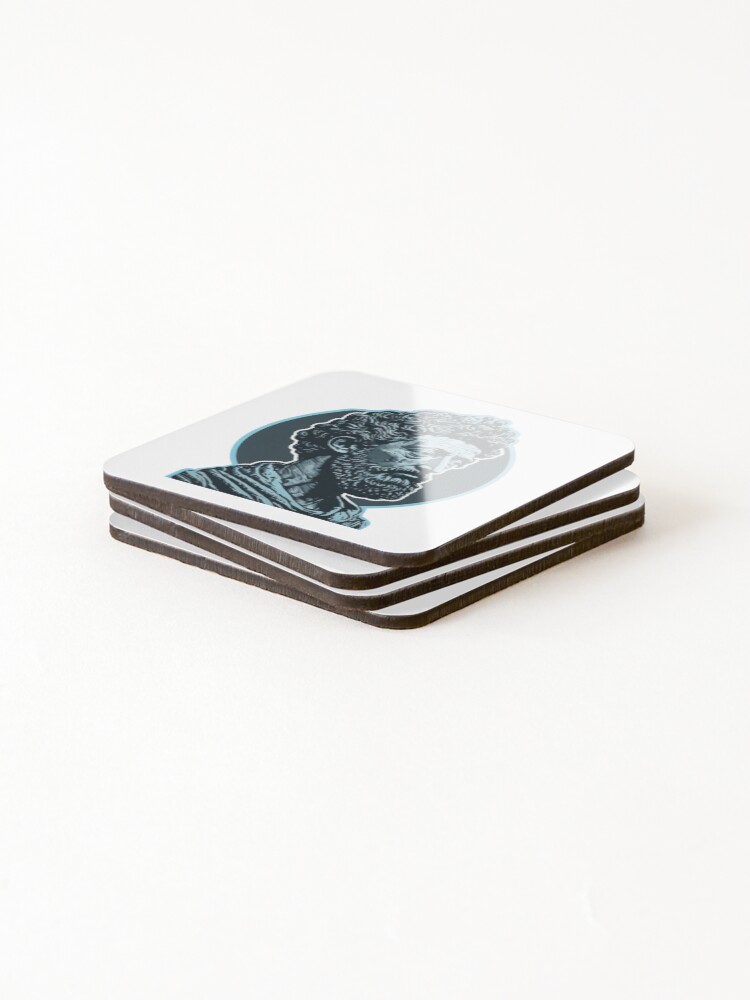 Thumbnail 4 of 5, Coasters (Set of 4), Stoicism designed and sold by pathsofmeaning.