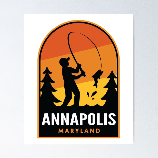 Artikelvorschau, Annapolis Maryland Fishing entworfen und verkauft von HalpinDesign.