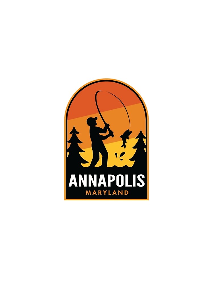 Aperçu 5 sur 5. Robe trapèze avec l'œuvre Annapolis Maryland Fishing créée et vendue par HalpinDesign.
